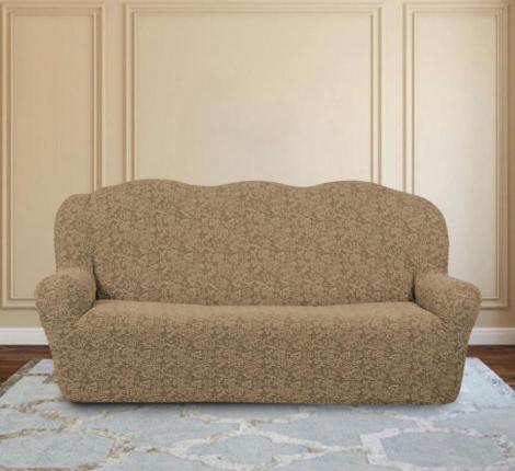 Чехол на 3-х местный диван Karteks "Классика" KAR 002-03, бежевый