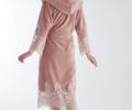 Халат женский  "NUSA" Triga 4150 пудра, 2XL