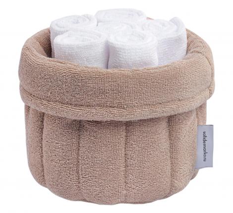 Набор махровых полотенец "Sofi de Marko" Donna (бежевый), 30х30-6шт.