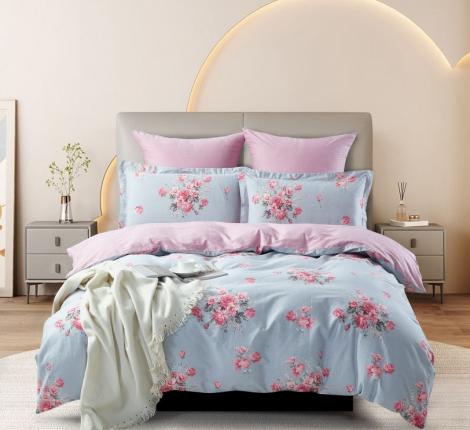 Постельное бельё "KARTEKS" Сатин печатный КВ-577, Евро