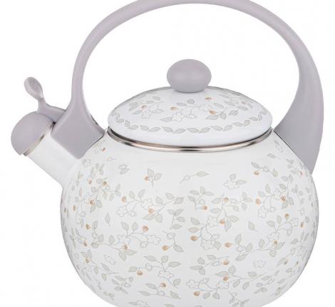Чайник эмалированный со свистком "ВИВЬЕН", 2,2 л