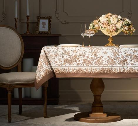 Скатерть с пропиткой SANTALINO "ROYAL GARDEN" 140х180 см, белый