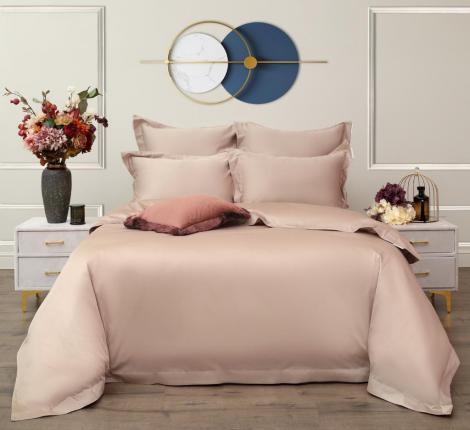 Постельное белье "Sofi de Marko" Моно (бежевый) Сатин ДеЛюкс, Евро макс