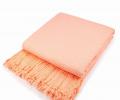 Покрывало вафельное с бахромой Valtery 200х220, пудровый