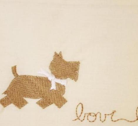 Постельное бельё детское BOVI "СОБАЧКИ NEW" Перкаль, бежевый/белый