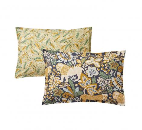 Постельное бельё "Blanc des Vosges" JUNGLE MULTICO перкаль, 1,5 спальный