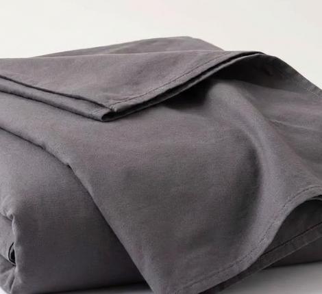 Постельное бельё "MAJOLİ" Stonewashed SOLİD Варёный хлопок, 1,5 спальный