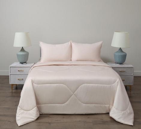 Постельное белье с одеялом "Sofi de Marko" Эльмира (кремовая) Сатин, Евро