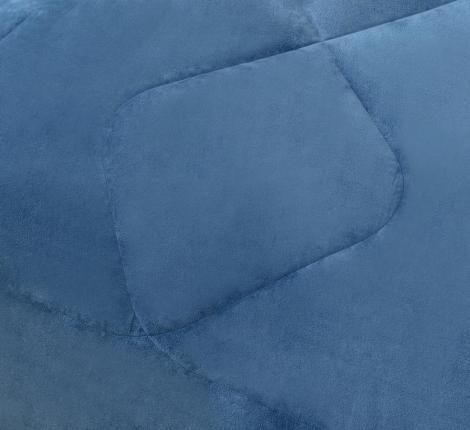Постельное белье с одеялом "Sofi de Marko" Энрике (синий-м) Велюр, Евро