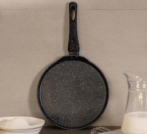 Сковорода блинная AGNESS "BLACK MARBLE", диаметр 24 см