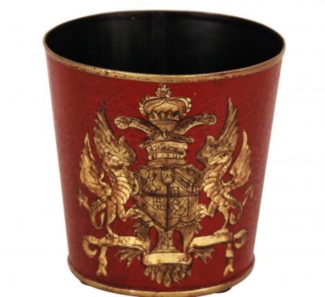 Кашпо "G&C" (красный) металл, 13х13х13 см