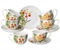 Чайный набор "FRUIT BASKET" 104-958 на 6 персон, 12 предметов (330 мл)