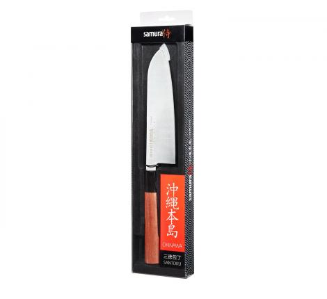 Нож кухонный &quot;Samura OKINAWA&quot; Сантоку 175 мм, палисандр