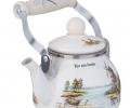 Чайник эмалированный со съёмным фильтром "FAMILY HOUSE", 0,85 Л