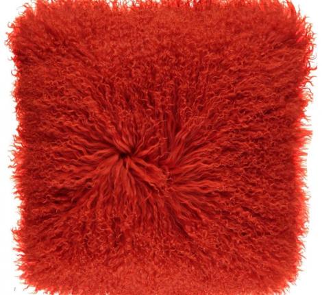 Подушка "Tibetan Fiesta" мех тибетской козы, 40x40