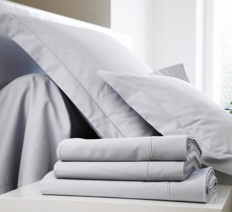 Постельное бельё "Blanc des Vosges" PLAIN METAL Сатин ДеЛюкс, Евро