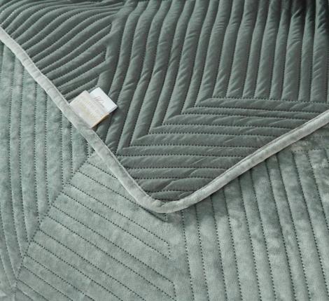 Покрывало "Sofi de Marko" Патрисия (изумруд 1) Велюр, 160х220