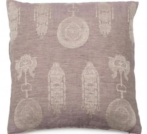 Подушка декоративная "Leitner" CUSHION жаккард 50x50, сиреневый