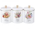 Набор "FLORAL MOOD" хлебница и банка для сыпучих продуктов (3 шт.)