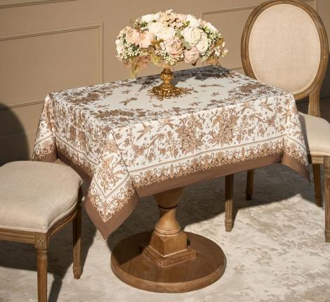 Скатерть с пропиткой SANTALINO "ROYAL GARDEN" 110х140 см, белый