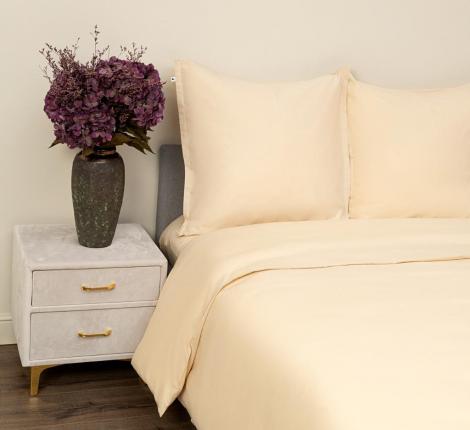 Постельное белье "Siberia" Сэнди (кремовая) Ранфорс, 1,5 спальный (70х70)