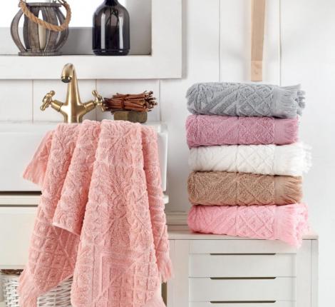 Набор махровых полотенец "PHILIPPUS" 70х140 (1/6 ) PLATINUM (949) PUKET