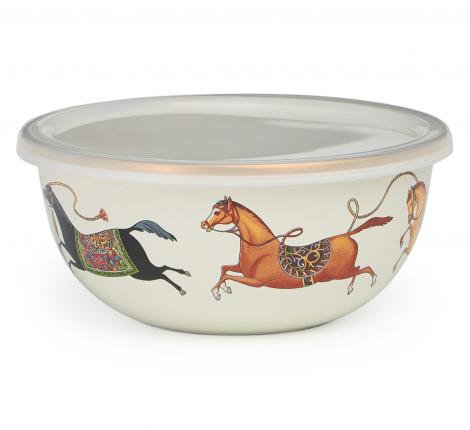 Набор эмалированных мисок 3 шт. с крышкой "PASSAGE", 6 предметов