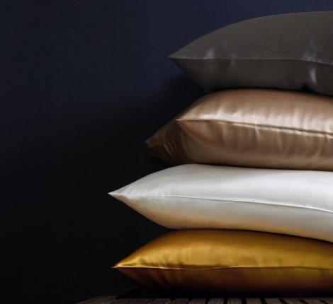 Наволочка "Blanc des Vosges" Volupte naturel шелк 50х75, бежевый