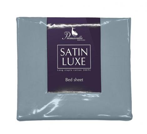 Простыня на резинке "Primavelle" Сатин ДеЛюкс 140х200, Деним