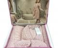 Комплект Maison D'or "WEDDING" (Халат XL(50)-XXL(52)+Полотенца 50х100-85х150), пыльная роза