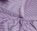 Простыня на резинке с наволочками &quot;Maison D'or&quot; Страйп-сатин (фиолетовый), 180х200