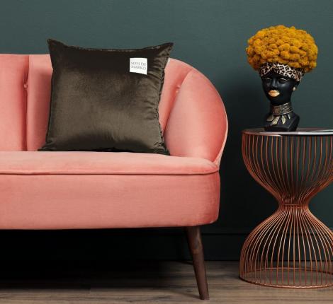 Подушка декоративная "Sofi de Marko" Ноэми (шоколад) Велюр, 45х45