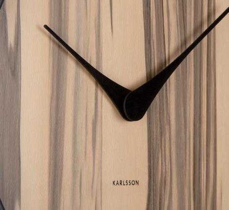Часы настенные Karlsson "WOOD MELANGE" (светлое дерево, липа), 40х40х4,5 см