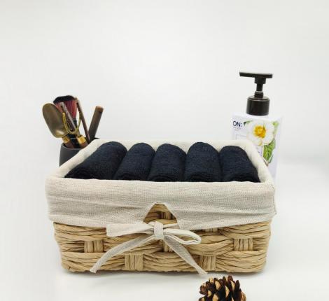 Набор махровых салфеток "Sofi de Marko" Дэйзи 30х50-5шт., черный