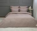 Постельное белье с одеялом "Kazanov.A." Hotel (капучино) Страйп-Сатин, 1,5 спальный