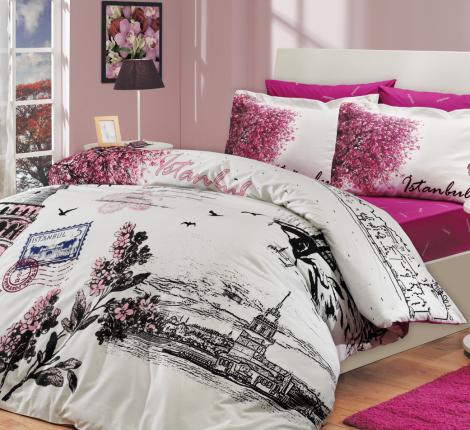 Постельное бельё Hobby &quot;ISTANBUL PANAROMA&quot; розовый, 2 спальный