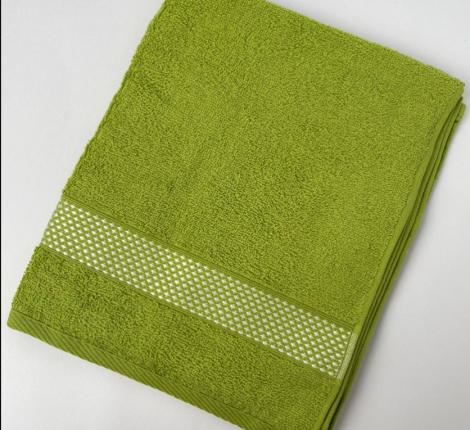 Полотенце махровое Кристаллики 70х135, фисташковый
