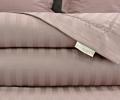 Постельное белье с одеялом "Kazanov.A." Hotel (капучино) Страйп-Сатин, 1,5 спальный