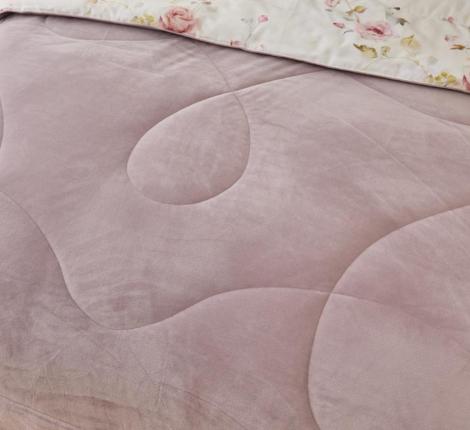 Постельное белье с одеялом "Sofi de Marko" Ренато №30 Велюр/Сатин, Семейный