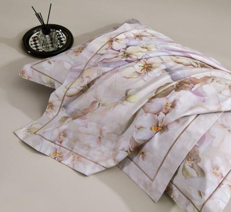 Постельное белье "Asabella" 2184-6 Мако-Сатин, Евро