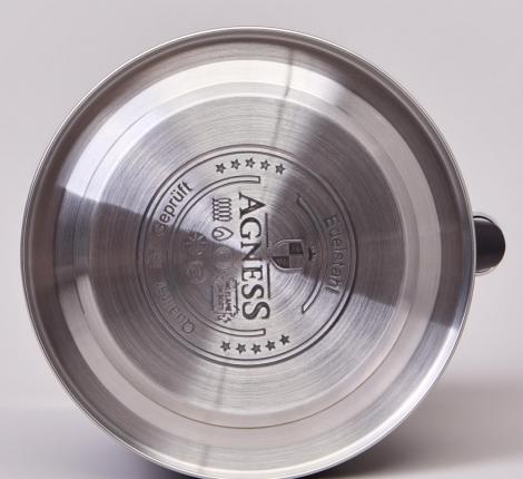 Чайник со свистком и складывающейся ручкой "AGNESS" 937-912, 3,0 л