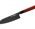 Нож кухонный &quot;Samura OKINAWA&quot; Сантоку 175 мм с галтовкой, палисандр