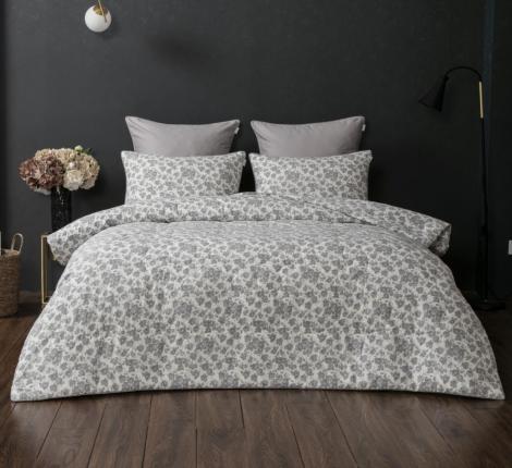 Постельное белье с одеялом "Kazanov.A." Латифа (жемчуг лаванда) Муслин, 1,5 спальный