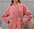 Халат женский трига шалька "AMBIELLA A-1295" сухая роза, 2XL
