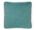 Подушка декоративная "SPLENDID" 45х45, бирюзовый (кант серо-бирюзовый)