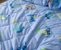Постельное белье с одеялом детское "Sofi de Marko" Crocodile (синий) Сатин, 1,5 спальный