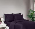 Постельное бельё "DO&CO" Сатин DELUX STRIPE, Семейный (фиолетовый)