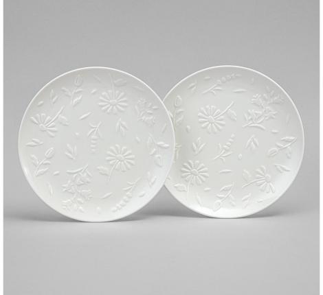 Набор закусочных тарелок 2 шт. "FLOWERS STORY", диаметр 20,5 см