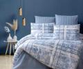 Постельное белье EFOR RANFORCE "SOFIA MAVI" (100% хлопок), Евро