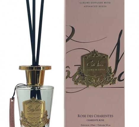Диффузор "COTE NOIRE" CHARENTE ROSE декор золотой, 150 мл